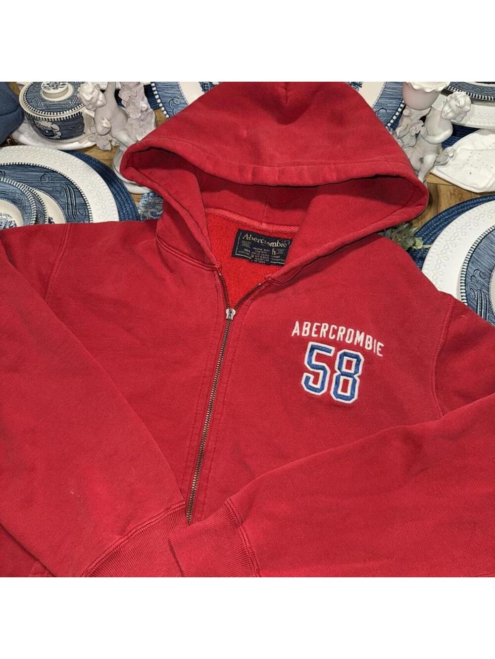 Abercrombie Fitch Men's Red Jacket